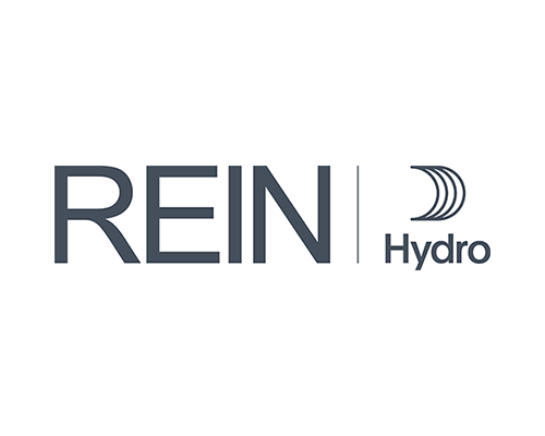 Hydro Rein logo - blue with white background - bruk 500x400